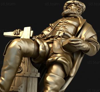 3D модель 3d stl модель статуэтки мужчины, файл для чпу (STL)